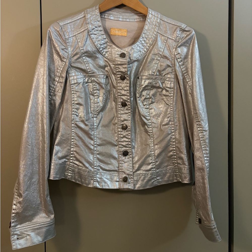Silver jean jacket Crisca ( Biba )